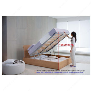 Richelieu XULT54LM Lift Mechanism and Hardware for Bed with Storage Unit, 110 lb, Double (54 in x 75 in)