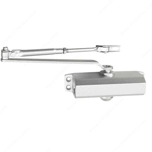 Richelieu 4441AL 4400 Series Fixed Power Door Closer, no. 4, 187 lb