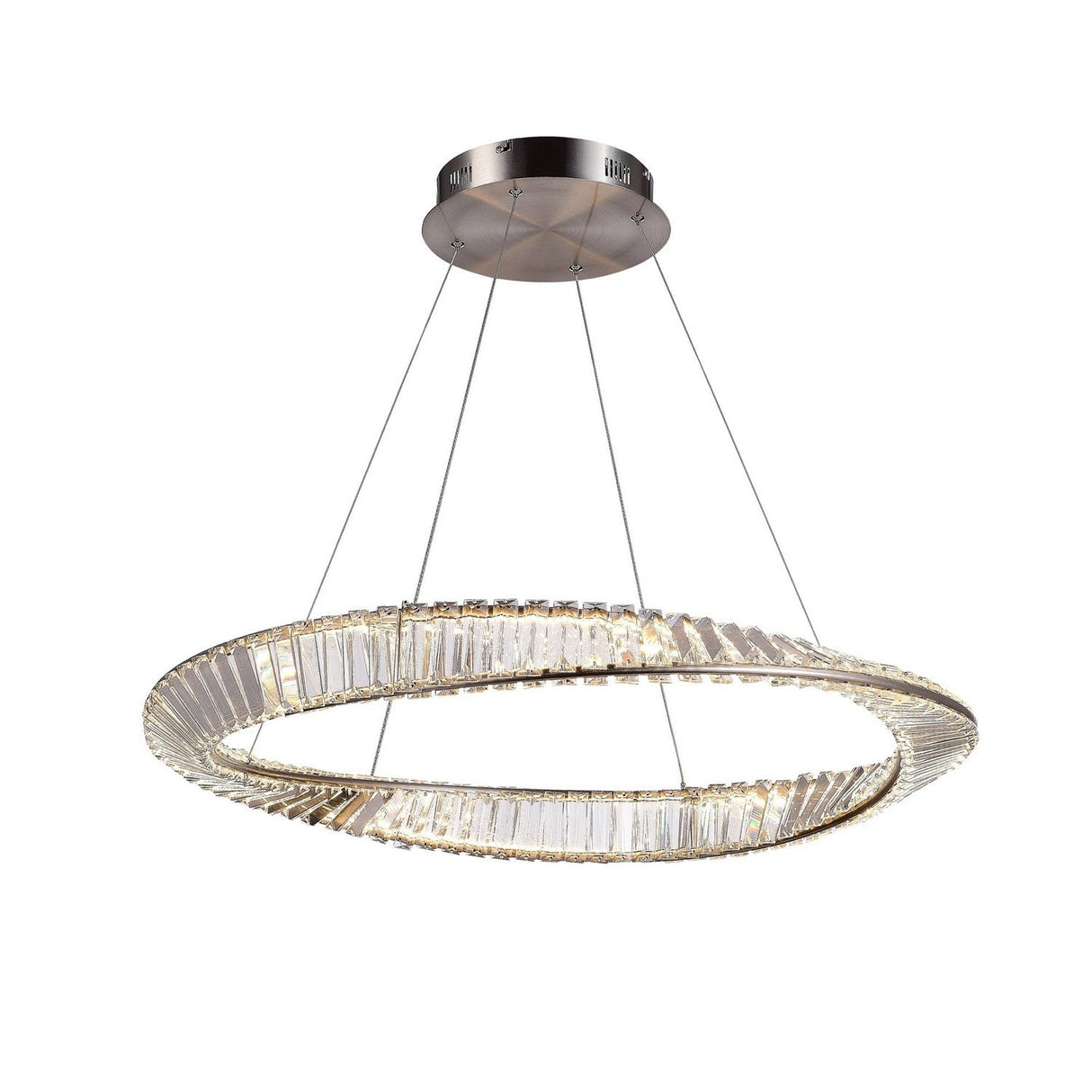 Stella Pendant - Satin Nickel / 31.50