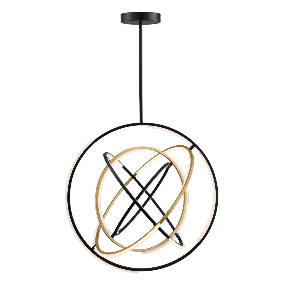 Trilogy Pendant - Black and Gold / 32.00