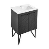 Annecy 24" Bathroom Vanity in Phantom Black