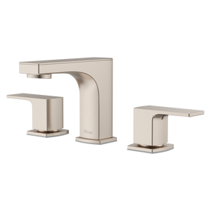 Pfirst Modern 8 in. Widespread Faucet in Brushed Nickel