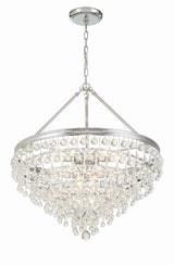 Calypso 8 Light Crystal Teardrop Polished Chrome Chandelier 137-CH