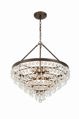 Calypso 8 Light Crystal Teardrop Polished Chrome Chandelier 137-CH