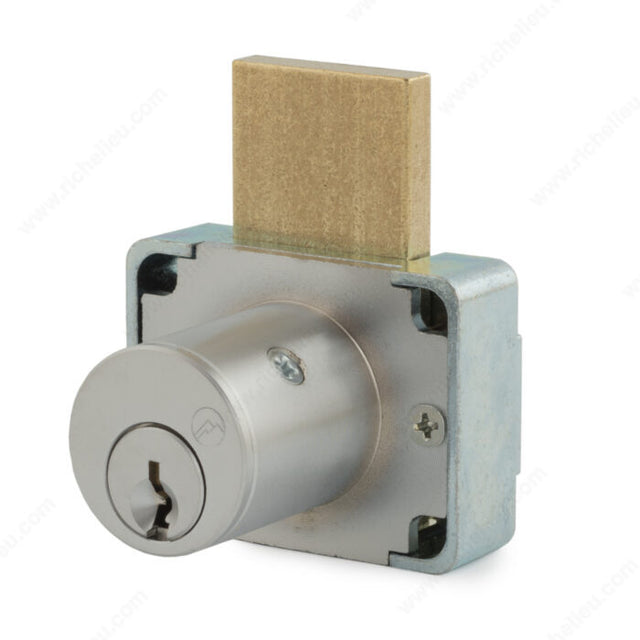 Olympus Lock Inc. 600-US4138-4T2 Deadbolt Drawer Lock - 600DW, Satin Brass, 1 3/8 in, Keyed Alike #4T21579