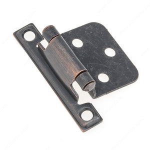 Richelieu BP234BORB Semi-Concealed Self-Closing Hinge - 234, Brushed Oil-Rubbed Bronze, BORB