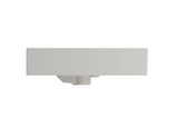 BOCCHI 1376-014-0127 Milano Wall-Mounted Sink Fireclay 24 in. 3-Hole with Overflow in Biscuit