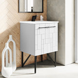 Annecy 24" Bathroom Vanity in Mondrian White