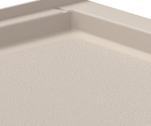 Swanstone SS-3636 36 x 36 Swanstone Alcove Shower Pan with Center Drain in Tahiti White SF03636MD.011