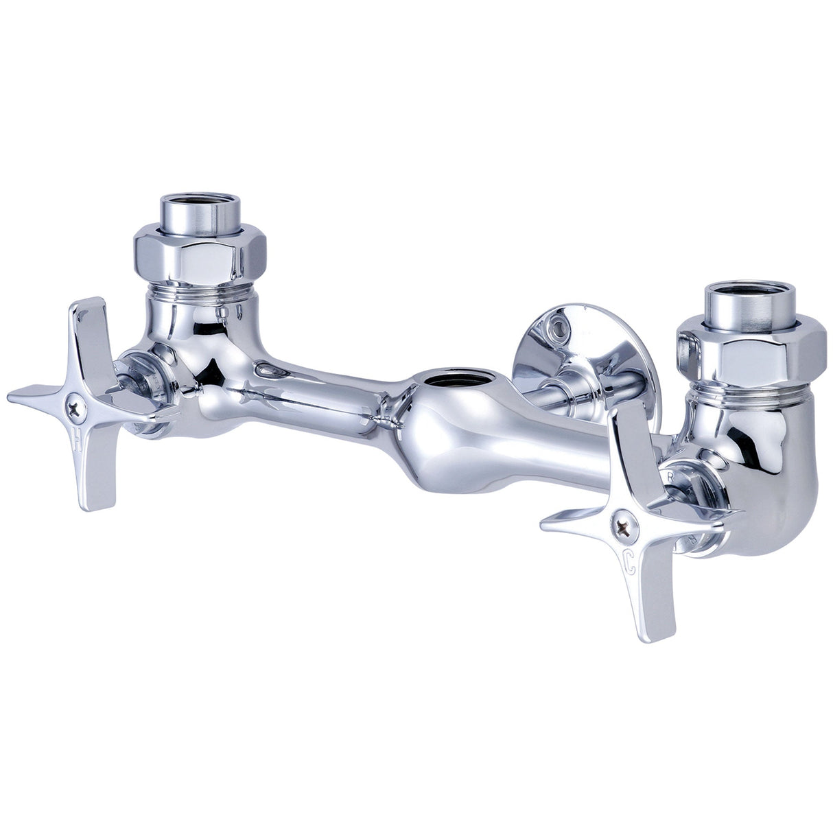 Central Brass 1380-L Two Handle Exposed Valve Set in Polished Chrome
