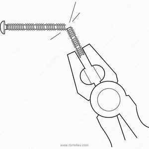 Richelieu BP2800 Break-Away Zinc Plated Machine screw, Pan Head, Combined Pozi Slot Drive, M4, Type B Point