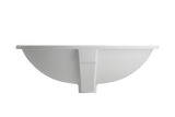 BOCCHI 1384-002-0125 Parma Undermount Sink Fireclay 22 in. with Overflow in Matte White