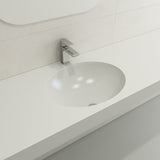 BOCCHI 1384-002-0125 Parma Undermount Sink Fireclay 22 in. with Overflow in Matte White