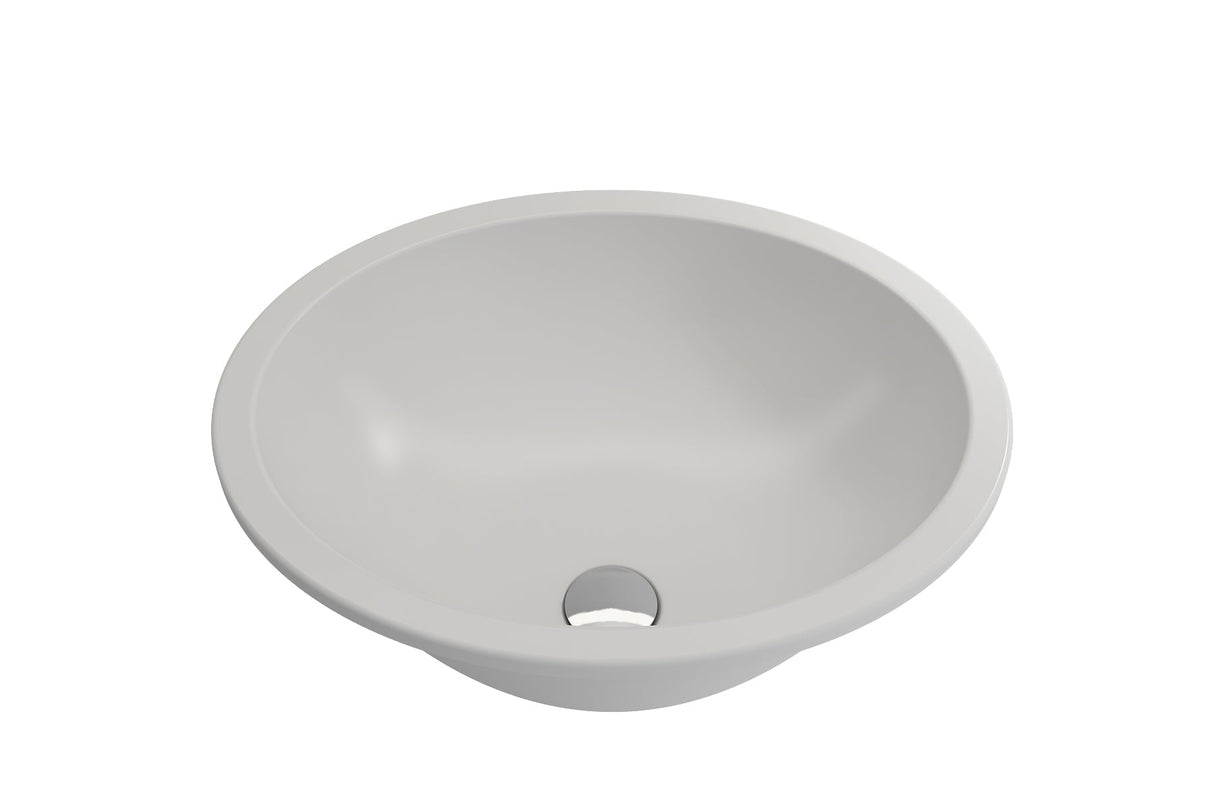 BOCCHI 1384-002-0125 Parma Undermount Sink Fireclay 22 in. with Overflow in Matte White