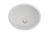 BOCCHI 1384-002-0125 Parma Undermount Sink Fireclay 22 in. with Overflow in Matte White