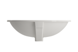 BOCCHI 1384-014-0125 Parma Undermount Sink Fireclay 22 in. with Overflow in Biscuit