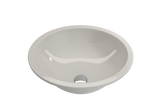 BOCCHI 1384-014-0125 Parma Undermount Sink Fireclay 22 in. with Overflow in Biscuit