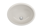 BOCCHI 1384-014-0125 Parma Undermount Sink Fireclay 22 in. with Overflow in Biscuit