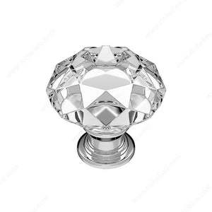 Richelieu BP2828023014011 Modern Crystal Knob - 2828, 1 3/16 in, 5/8 in