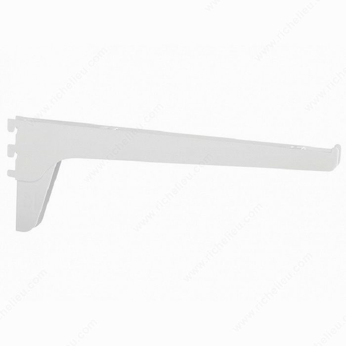 Knape & Vogt 185014143 Double Bracket #185, 14, 14 in, Anochrome