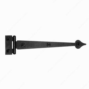 Richelieu BP092365900 Decorative Rustic Hinge in Forged Iron - 092