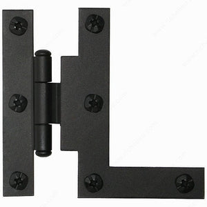 Richelieu BP0917338900 Offset HL Surface Hinge in Forged Iron - 091