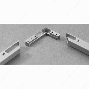 Richelieu HDEL6BSFV02 Aluminum Door Profile Corner Connectors