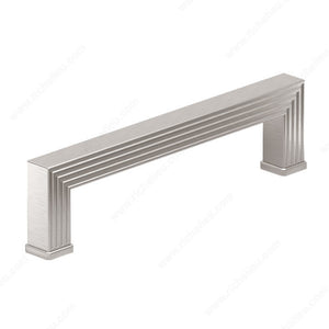 Richelieu BP878896195 Transitional Metal Pull - 8788, Brushed Nickel, 3 25/32 in, 4 11/32 in, 9/16 in, 8/32 in (Included)