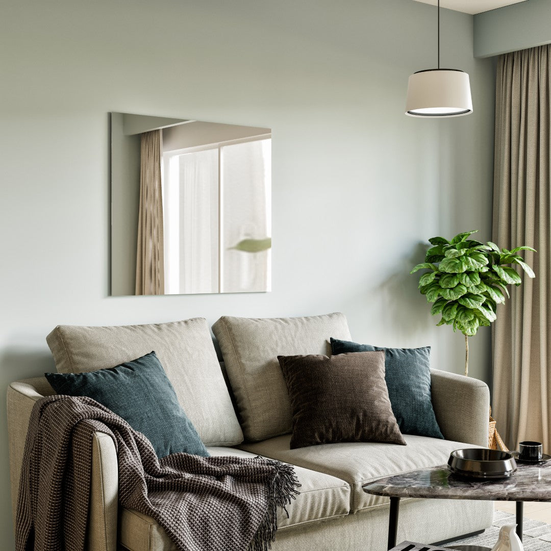 Eviva Sleek 30" x 30" Square Frameless Mirror
