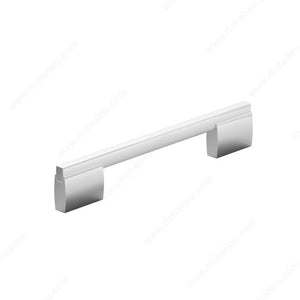 Richelieu 7990192140 Modern Metal Pull - 7990, Chrome, 7 9/16 in, 8 1/32 in