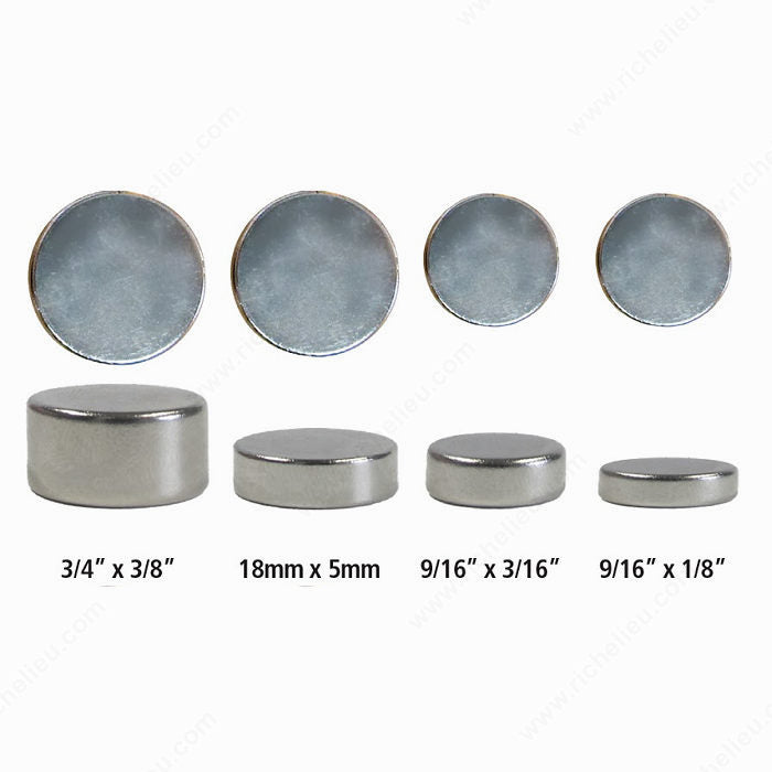 Richelieu 421805 Neodymium Disc Magnets, 11 lb, 23/32 in, 3/16 in