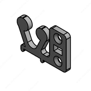 Richelieu 16011090 Locking Side Bar Holder
