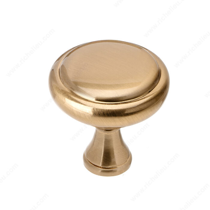 Richelieu BP79032CHBRZ Traditional Metal Knob - 7903, Champagne Bronze