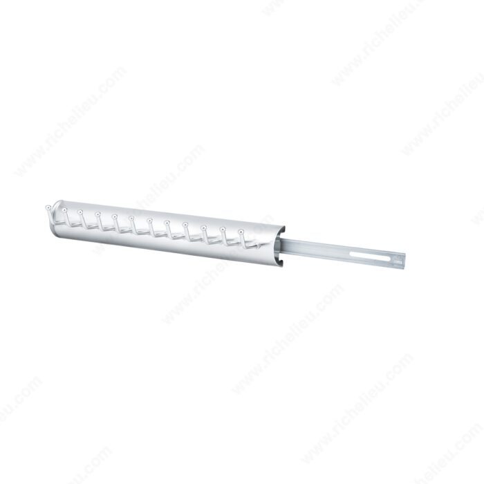 Richelieu 49612140 Oval Pull-Out Tie Rack, Chrome, 12 in, 140, 12, 11 1/4 in
