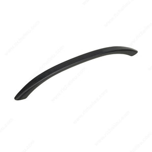 Richelieu BP16396900 Modern Metal Pull - 163, Matte Black, 3 25/32 in, 4 17/32 in, 13/32 in