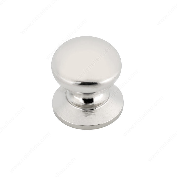 Richelieu BP39313180 Traditional Brass Knob - 3931, Polished Nickel