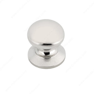 Richelieu BP39313180 Traditional Brass Knob - 3931, Polished Nickel