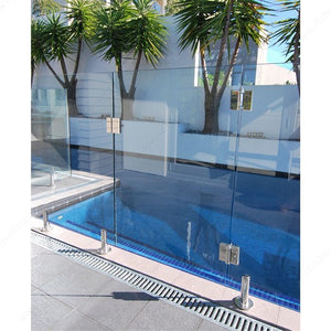 Richelieu PGHGG180170 Spring-loaded Adjustable 180° Glass-to-Glass Pool Hinge