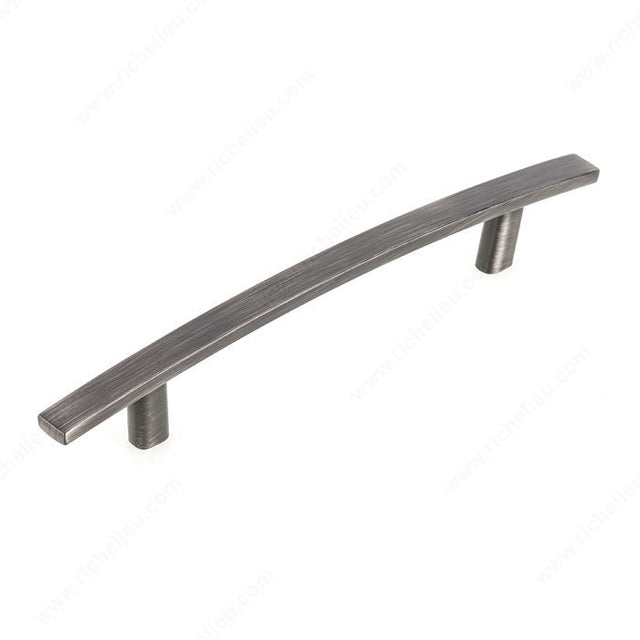 Richelieu BP65096169 Transitional Metal Pull - 650, Black Stainless Steel, 3 25/32 in, 6 7/32 in