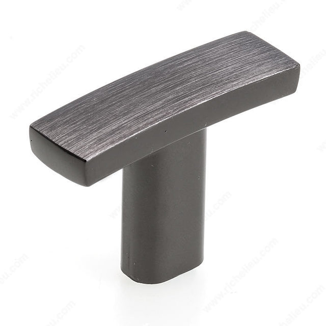 Richelieu BP65038169 Transitional Metal Knob - 650, Black Stainless Steel