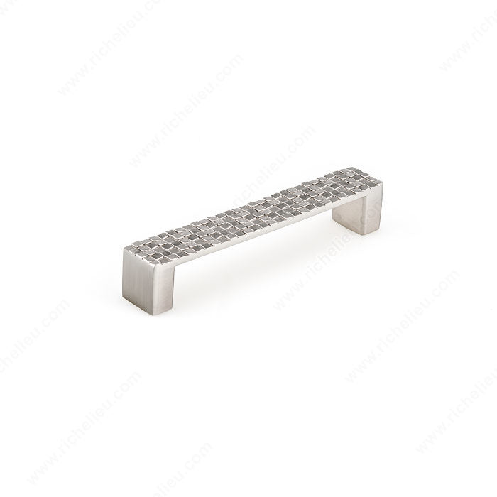 Richelieu BP6227128195 Modern Metal Pull - 6227, Brushed Nickel, 5 1/32 in, 5 11/32 in