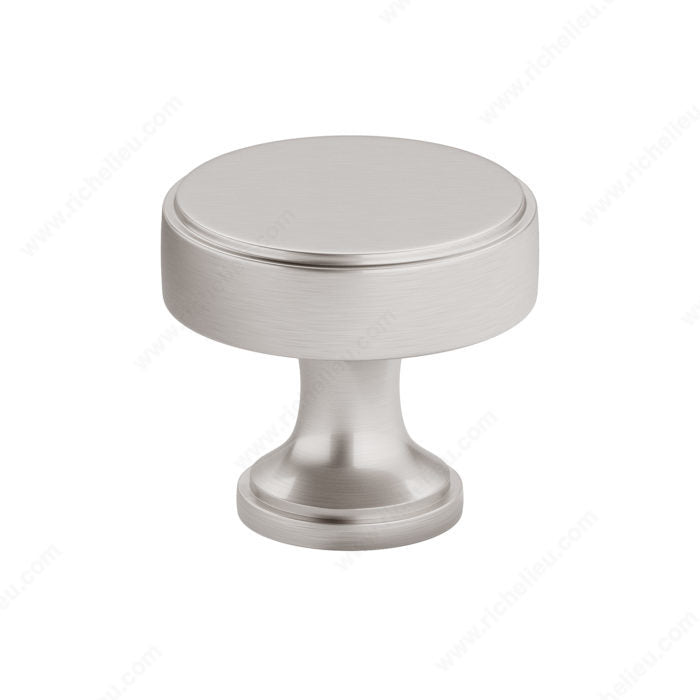 Richelieu 688440195 Transitional Metal Knob - 6884, Brushed Nickel