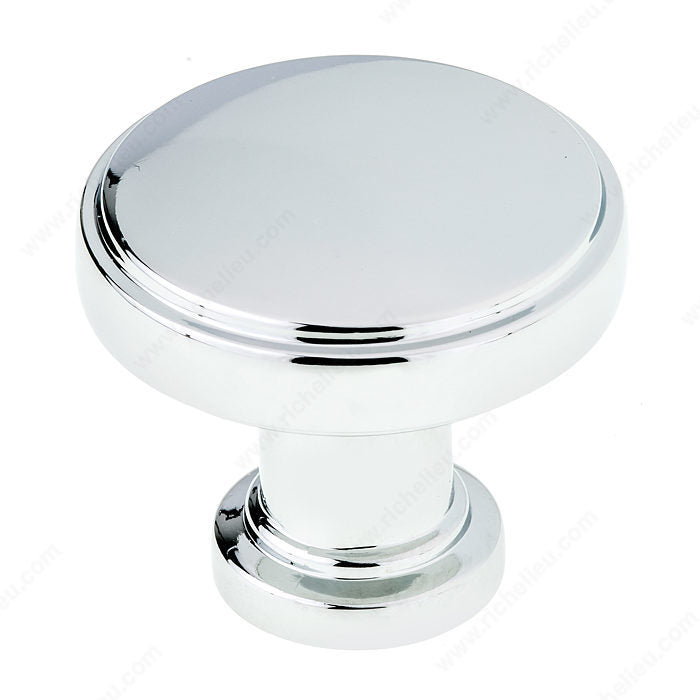 Richelieu BP872634140 Modern Metal Knob - 8726, Chrome