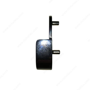 Richelieu 632CHR Doweled Open Rod Support - 1-1/16" (27 mm), Polished Chrome, Zamac, 2.33 in, 1.33 in