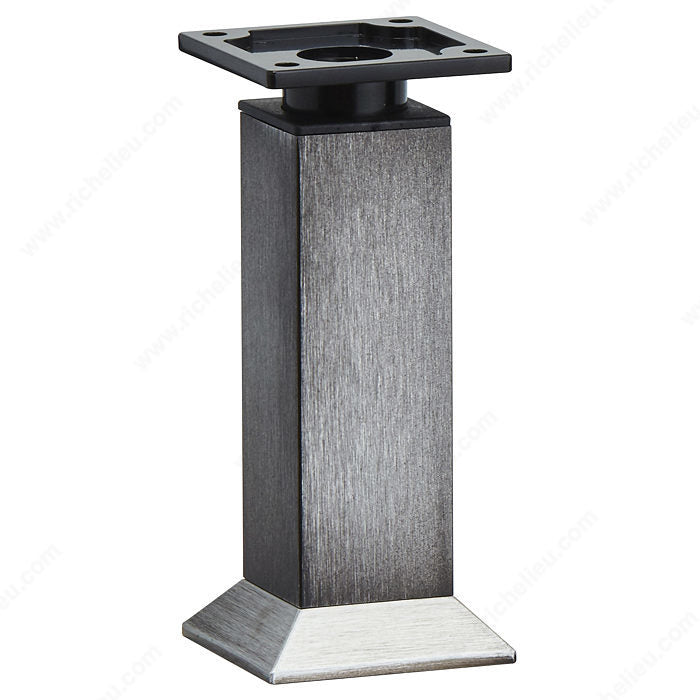 Richelieu 64134100AB90 Vintage Square Legs - 641, Rustic Brass, 3 15/16 in