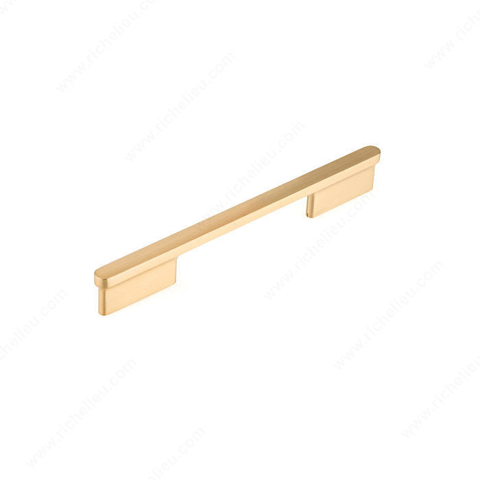 Richelieu 8636160195 Modern Metal Pull - 8636, Brushed Nickel, 6 5/16 in, 8 21/32 in