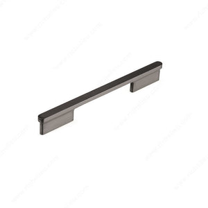 Richelieu 863616092 Modern Metal Pull - 8636, Brushed Black Nickel, 6 5/16 in, 8 21/32 in