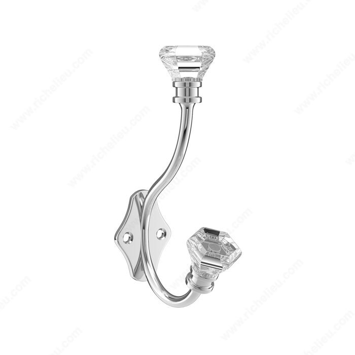 Richelieu NH129414001 Modern Metal and Acrylic Hook - 1294