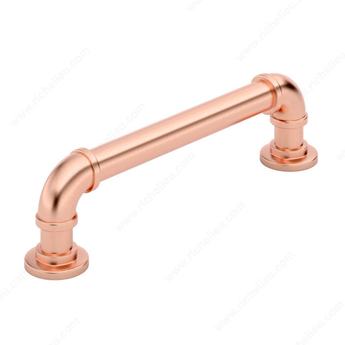 Richelieu BP2209128192 Eclectic Aluminum Pull - 2209, Rose Gold, 5 1/32 in, 5 31/32 in