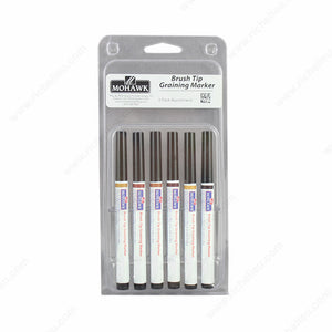 Mohawk M2651203 Brush Tip Graining Markers 6-Pack Assortment #3